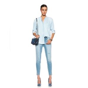 AMO Twist 70’s Blue Split Hem Jeans Sz 26